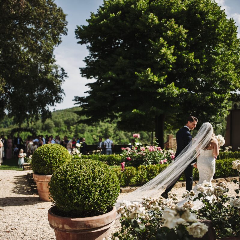 bridal entrance wedding villa tuscany