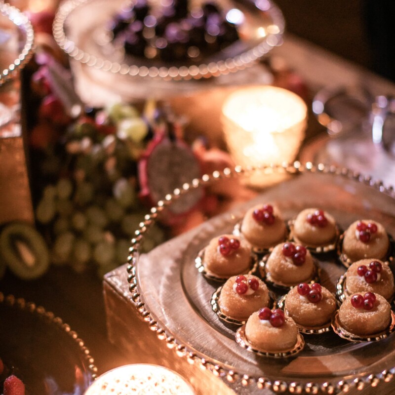 Lebanese wedding dessert buffet