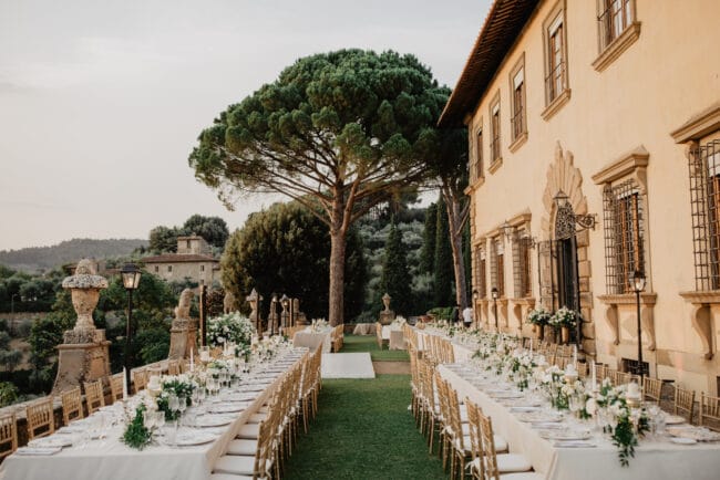 wedding villa with view in florence