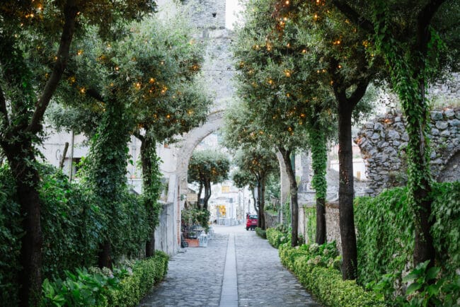 Amalfi Coast wedding hotel entrance