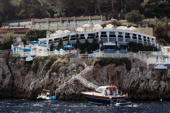Luxury beach wedding on Amalfi Coast