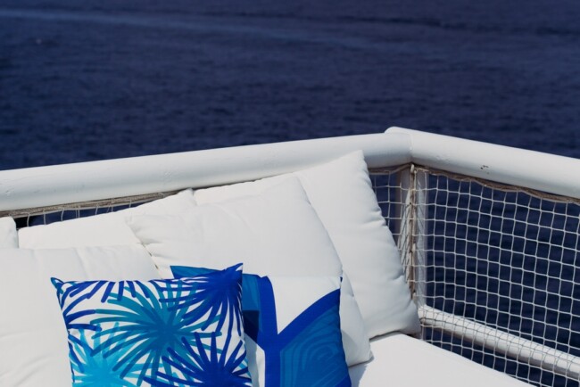 Pillows sea Capri island view