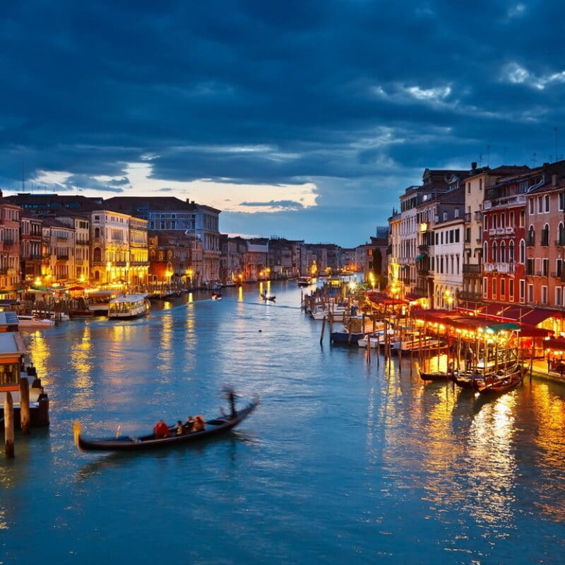 Grand Canal at the sunset