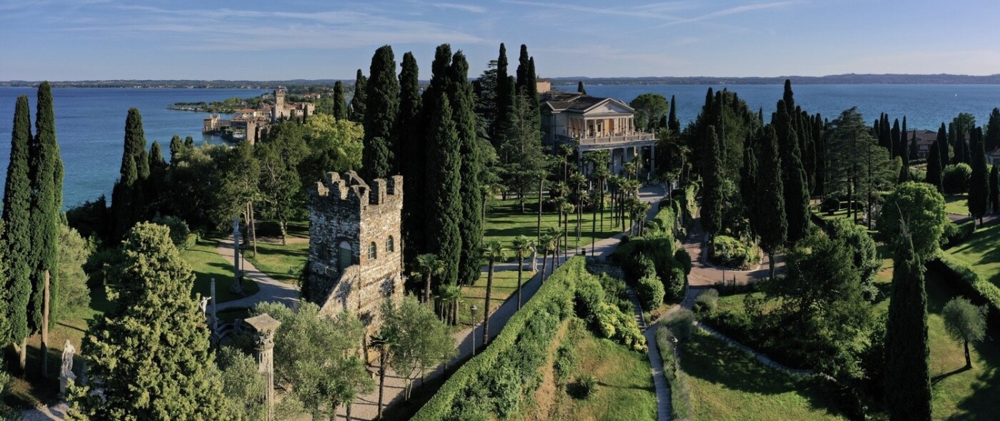 Panoramic view of Lake Garda luxury wedding hotel