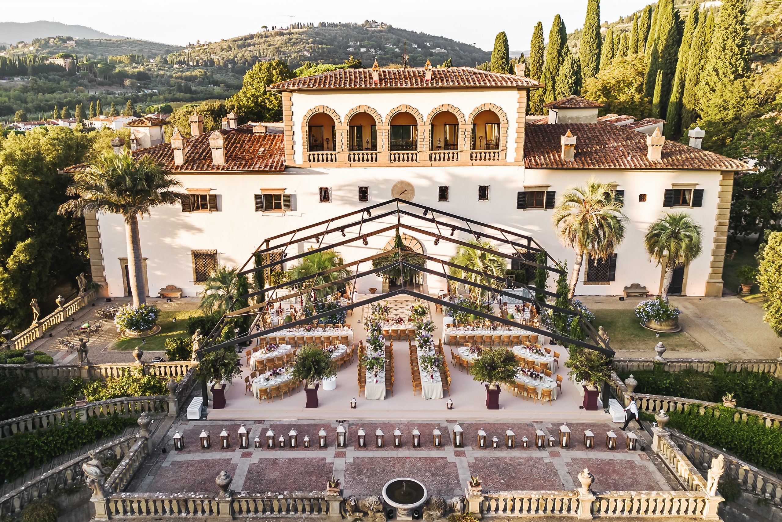 villa Palmieri ceremony florence persian wedding